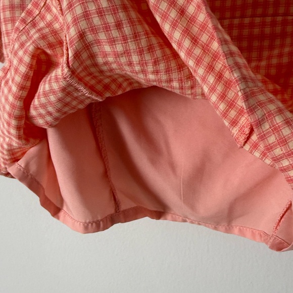 Lulus Blushin' Babe Pink Gingham Ruched Puff Sleeve Top - Picture 8 of 17